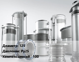 Компенсатор 125 Ру25 100, шт, КСО цена от 19953 сом / шт, где купить, условия доставки в Оше и Ошской области